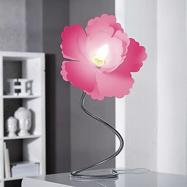 Tischlampe FLORA Pink 55cm H?he verstellbar günstig online kaufen