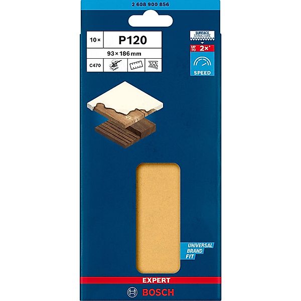 BOSCH Schleifpapier Schleifpapier mit 8 Löchern für Schwingschleifer, 93 x günstig online kaufen