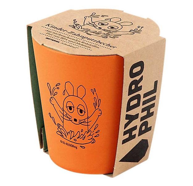 Hydrophil Zahnputzbecher Zahnputz Becher - Kids orange, Maus 2er Pack günstig online kaufen