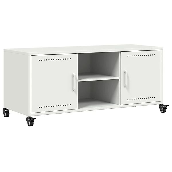 vidaXL TV-Schrank Weiß 100,5x39x43,5 cm Stahl 846667 günstig online kaufen
