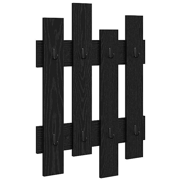 vidaXL Regal Wandmontierter Kleiderständer Schwarze Eiche günstig online kaufen