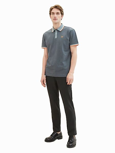 Tom Tailor Herren Poloshirt DETAILED COLLAR - Regular Fit günstig online kaufen