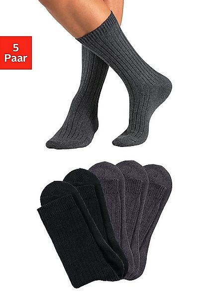 H.I.S Arbeitssocken (Packung, 5-Paar) besonders grob gestrickt günstig online kaufen