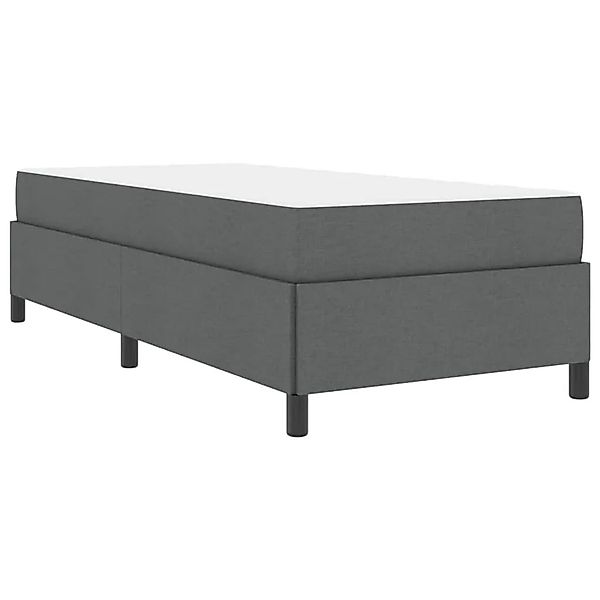 vidaXL Boxspringbett Dunkelgrau 90 x 190 cm Stoff 3398823 günstig online kaufen