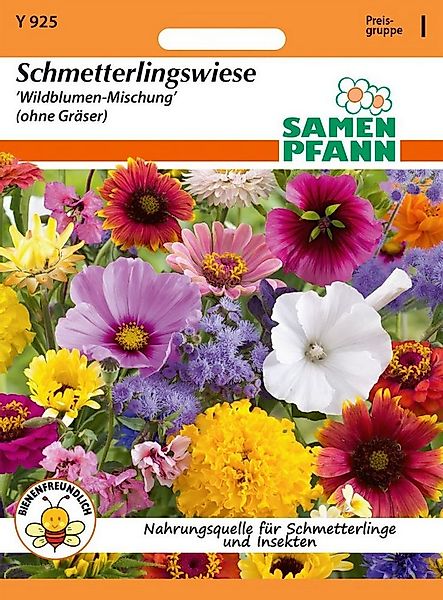 SAMEN PFANN Blumensamen Schmetterlingswiese - Blumenmischung Saatgut Samen günstig online kaufen
