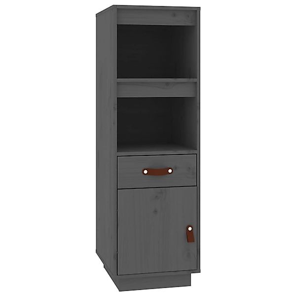 vidaXL Highboard Grau 34x40x108,5 cm Massivholz Kiefer 820154 günstig online kaufen