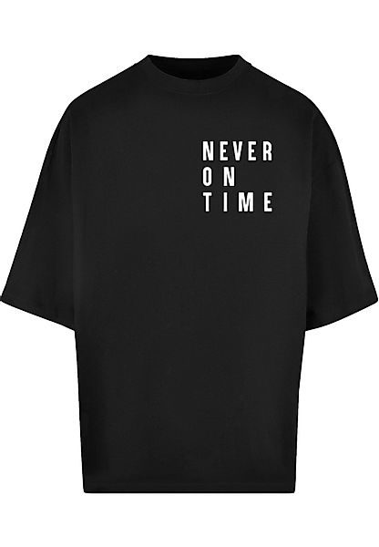 MisterTee T-Shirt "MisterTee Never On Time Huge Tee" 1 Stk. tlg. günstig online kaufen