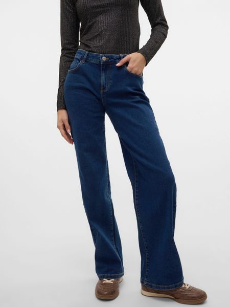 Vero Moda Weite Jeans "VMELLY MR WIDE JEANS BLUE NOOS" günstig online kaufen
