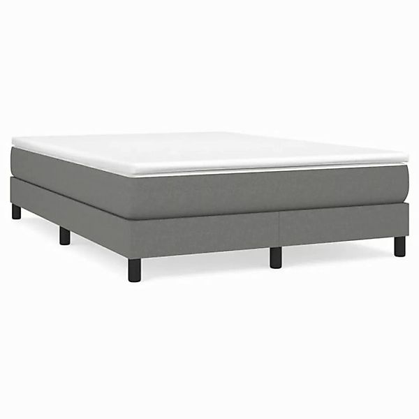 furnicato Bett Bettgestell ohne Matratze Dunkelgrau 140x200 cm Stoff (1-tlg günstig online kaufen