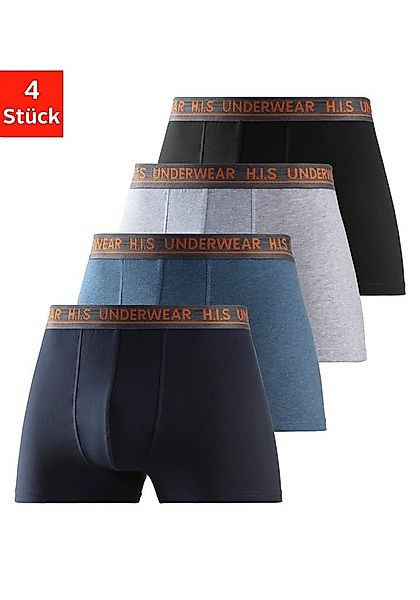 H.I.S Boxer "Boxershorts für Herren" Packung, 4 Stk. mit bequemem Stretchbü günstig online kaufen