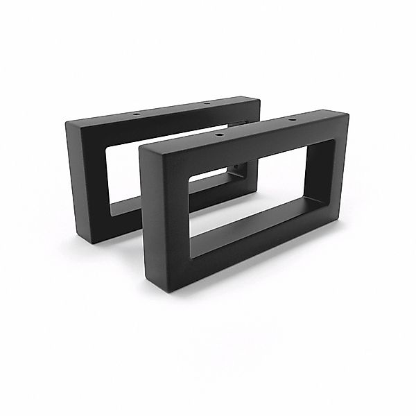 HEVVA Waschtischhalterung RHEIN 10 cm Hoch 20 cm Tief 2er Set Schwarz günstig online kaufen