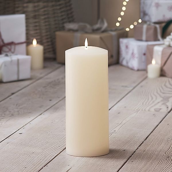 TruGlow® LED Stumpenkerze Echtwachs 30cm günstig online kaufen