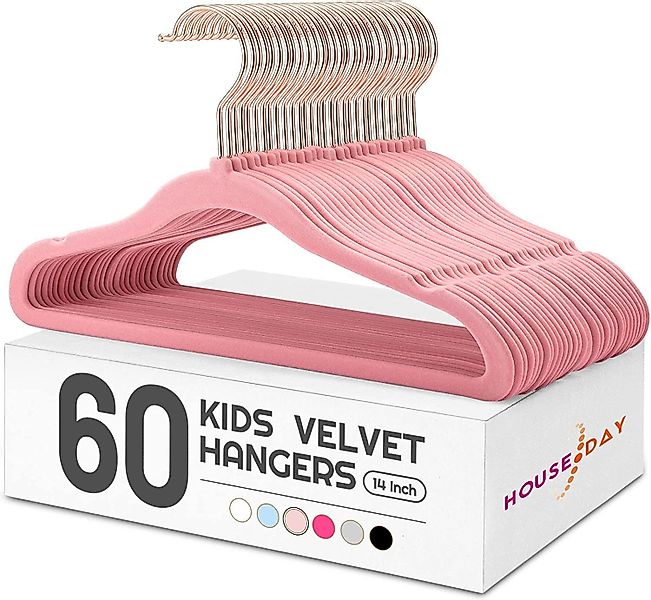House Day Kleiderbügel Kinder Kleiderbügel Samt, günstig online kaufen