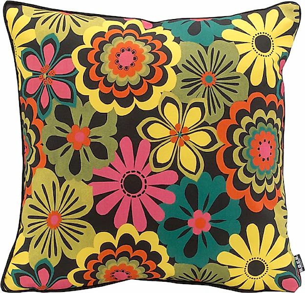 H.O.C.K. Dekokissen »Luciana«, in Blumen-Optik, Kissenhülle mit Füllung, 1 günstig online kaufen