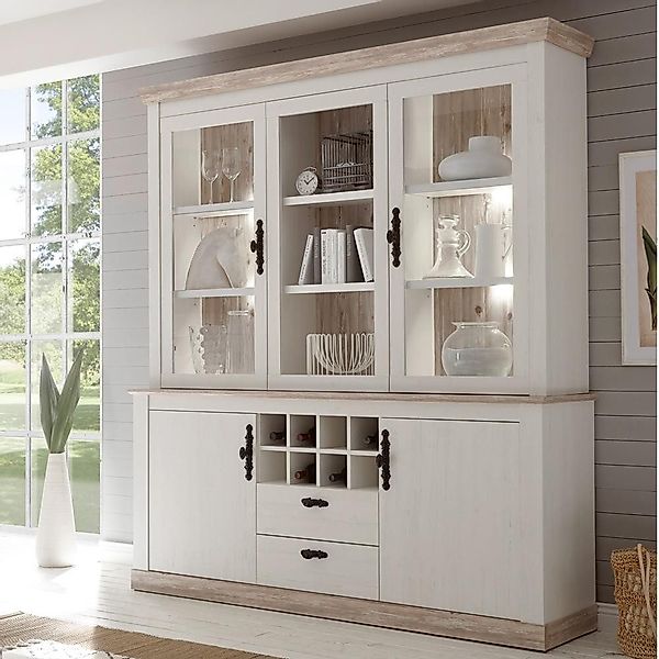 Lomadox Buffet FERNA-61 Pinie weiß und günstig online kaufen