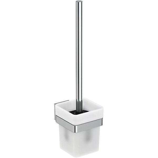 Ideal Standard Bürstengarnitur IOM Cube Behälter aus Glas Chrom günstig online kaufen