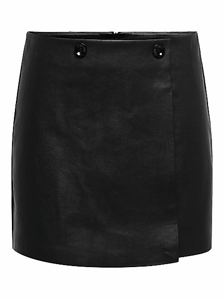 ONLY Lederimitatrock "ONLASTRIA FAUX LEATHER SHORT SKIRT OTW" mit Knopf Det günstig online kaufen