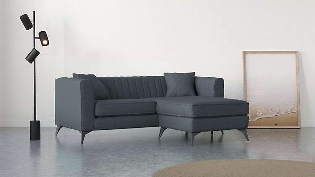 Places of Style Ecksofa MATTHEW L-Form ideal für kleine Räume, Maße B/T/H: günstig online kaufen