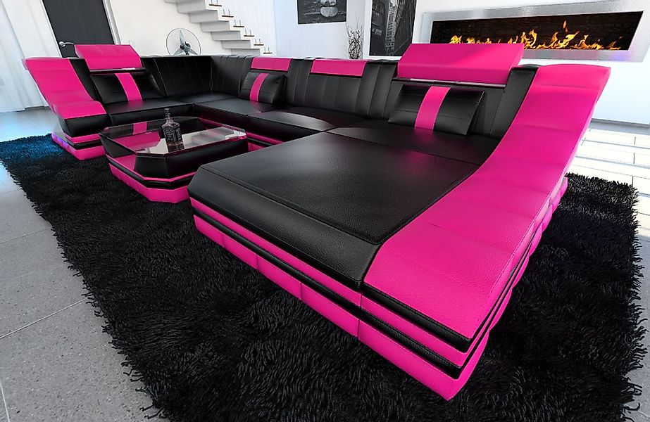Sofa Dreams Wohnlandschaft Ledersofa Ledercouch Turino günstig online kaufen