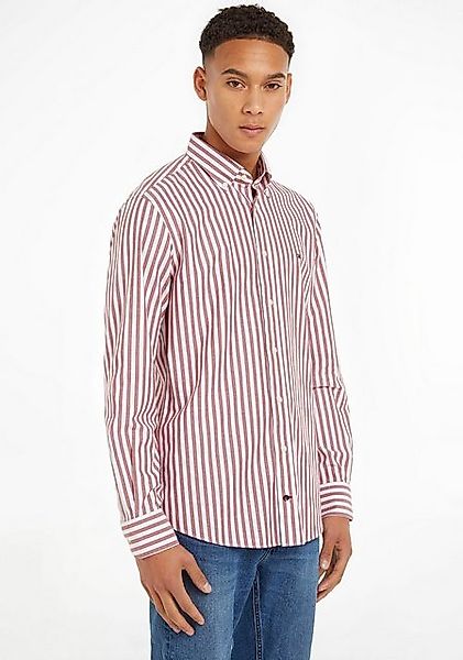 Tommy Hilfiger TAILORED Langarmhemd CL-W ROYAL OXF STRIPE RF SHIRT mit Butt günstig online kaufen