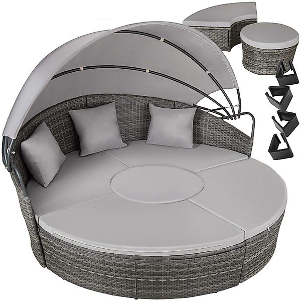 tectake Loungeset Rattan Sonneninsel, (Set., 5-tlg), günstig online kaufen