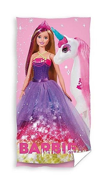 Mattel® Strandtuch Barbie Badetuch Handtuch Strandtuch günstig online kaufen