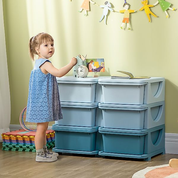 HOMCOM Spielzeugtruhe Schubladenschrank für Kinder, mit günstig online kaufen