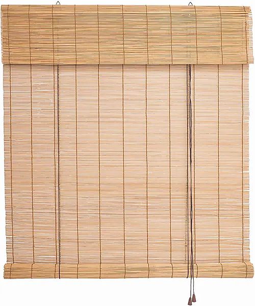 Seitenzugrollo Bambus, Liedeco, Lichtschutz, verschraubt, Bambusrollo günstig online kaufen