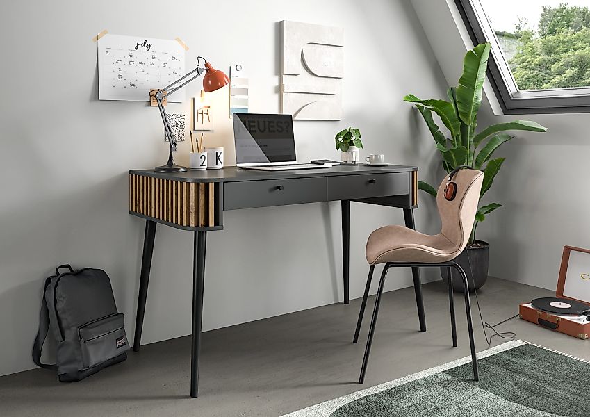 INOSIGN Schreibtisch "Stavanger, Breite 120 cm, in grau Nachbildung und gra günstig online kaufen