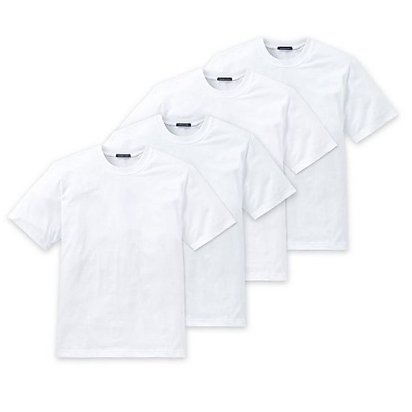 Schiesser T-Shirt Essentials (4-tlg) Rundhals-Ausschnitt günstig online kaufen