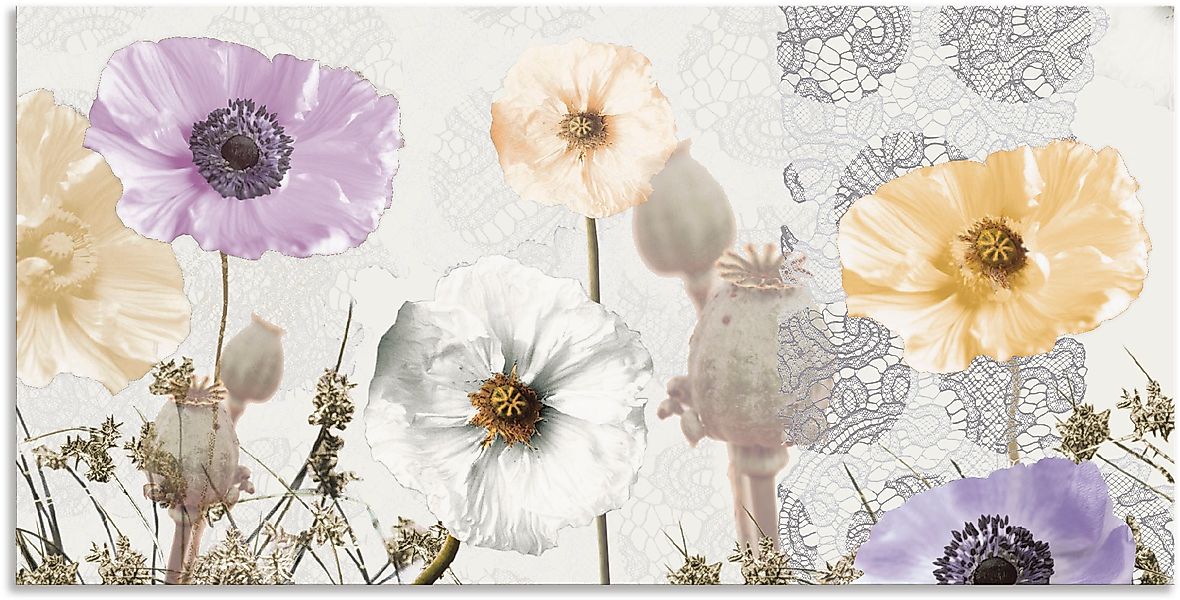 Artland Wandbild »Glänzende Mohnblumen«, Blumen, (1 St.), als Alubild, Outd günstig online kaufen