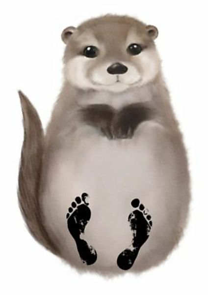 Freusel Der zuckersüße Otter: Fußabdruck-Set Babys   Enthält hochwertigen A günstig online kaufen