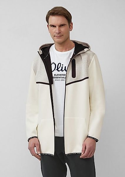 s.Oliver Allwetterjacke Sportive Jacke im Fabricmix mit Hoodie günstig online kaufen
