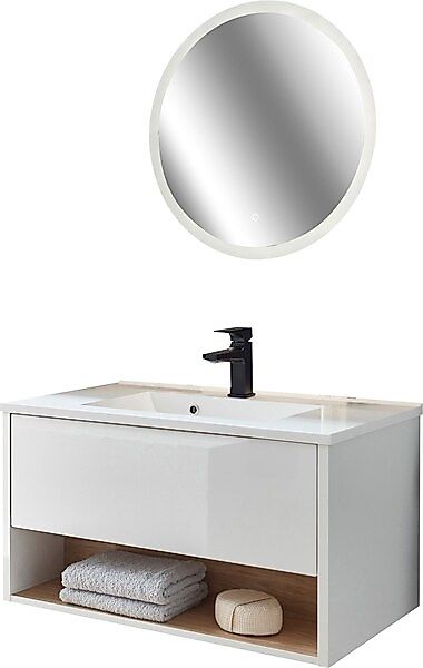 PLACES OF STYLE Badmöbel-Set »Studio Line, Bad im modernen Design, 2-teilig günstig online kaufen