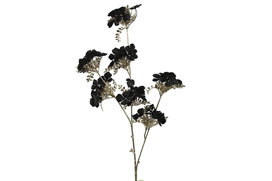 Kunstzweig Dekozweig Hydrangea S schwarz 84cm, günstig online kaufen