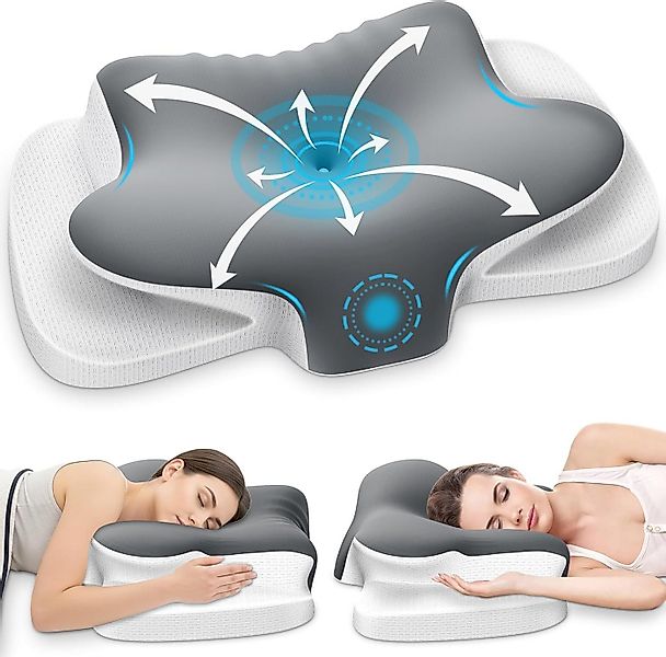 Kityhome Nackenstützkissen Nackenkissen mit Memory Foam-Ergonomisch für all günstig online kaufen