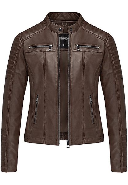 REPUBLIX Lederjacke SKYE Echtleder Damen Biker Zipper Jacke günstig online kaufen