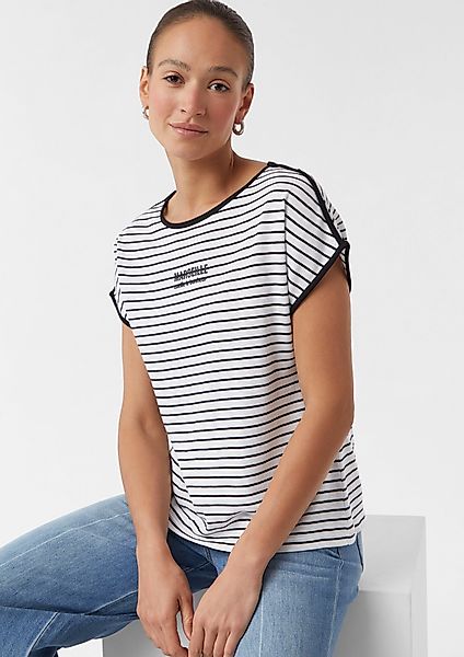 comma casual identity Kurzarmshirt Gestreiftes T-Shirt günstig online kaufen