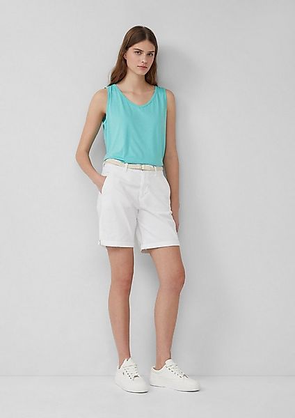 s.Oliver Shorts Hose Shorts mit geflochtenem Gürtel und Garment Dye günstig online kaufen