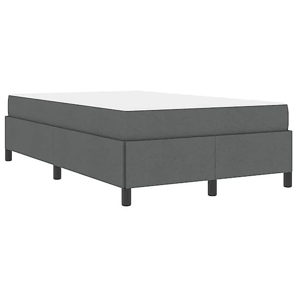vidaXL Boxspringbett Dunkelgrau 120 x 200 cm Stoff 3398851 günstig online kaufen