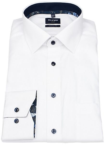 OLYMP Businesshemd Modern Fit leicht tailliert bügelfrei Kentkragen günstig online kaufen