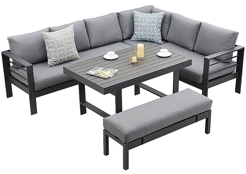 MeXo Gartenlounge-Set SGS zertifiziert, XXL Gartenmöbel günstig online kaufen