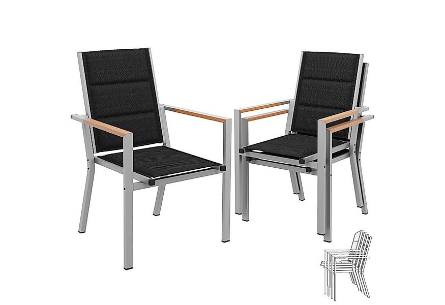 HOMALL Gartenstuhl, Esszimmerstuhl (Set 2-tlg) aus Aluminium, 160 kg Belast günstig online kaufen