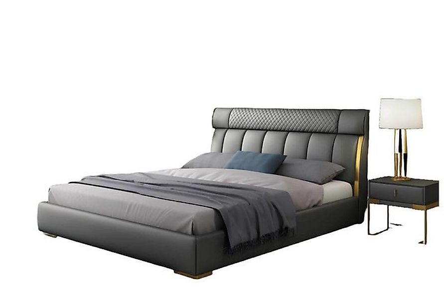 JVmoebel Bett Polster Metall Doppel Hotel Betten Schlafzimmer Kunstleder Gr günstig online kaufen