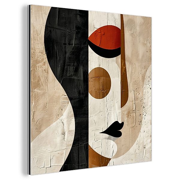 MuchoWow Metallbild Gesicht - Abstrakt - günstig online kaufen