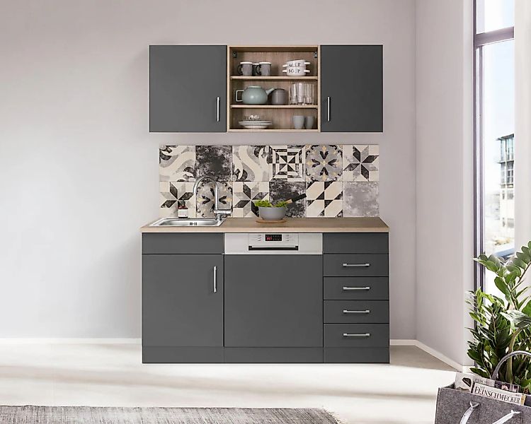 HELD MÖBEL Pantryküche "Mali", Breite 150 cm, mit E-Geräten günstig online kaufen