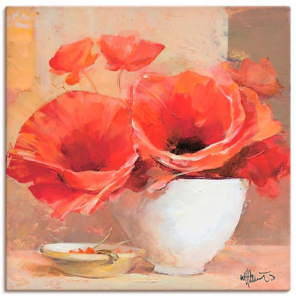 Artland Leinwandbild »Mohn II« 1 Stk. tlg. auf Keilrahmen gespannt günstig online kaufen