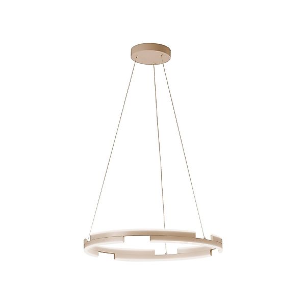 LED-Hängelampe Circly, sandfarben, Ø 60 cm, Metall, CCT günstig online kaufen