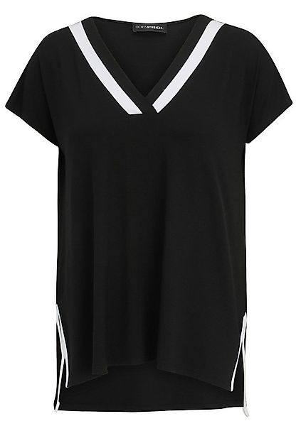 Doris Streich T-Shirt mit Kontrasteinsatz günstig online kaufen