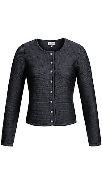 Nübler Trachtenstrickjacke Strickjacke Langarm Anni in Anthrazit von Nübler günstig online kaufen